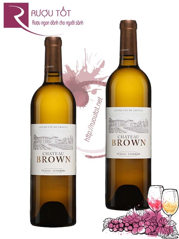 Rượu Vang Chateau Brown Blanc Pessac Leognan 94 điểm Hảo hạng
