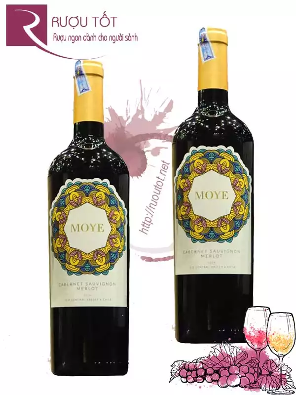 Vang Chile Moye Cabernet Sauvignon - Merlot Chính hãng