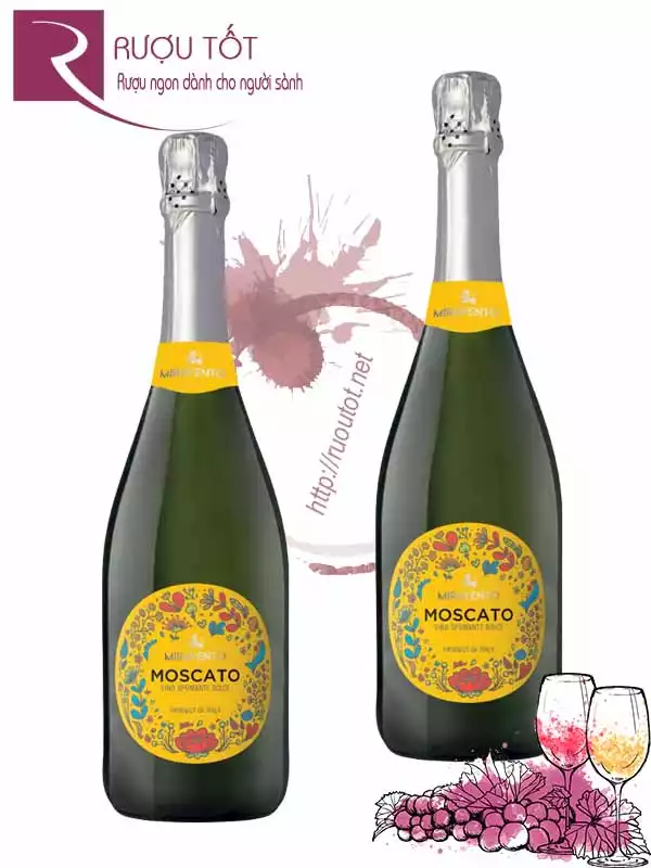 Vang nổ Ý Miravento Moscato Vino Spumante Cao cấp