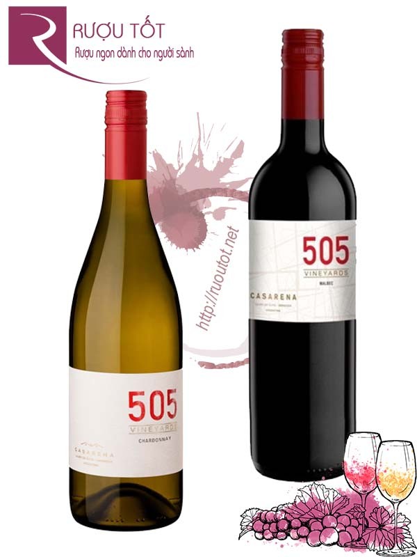 Rượu Vang Casarena 505 Red - White Chính hãng