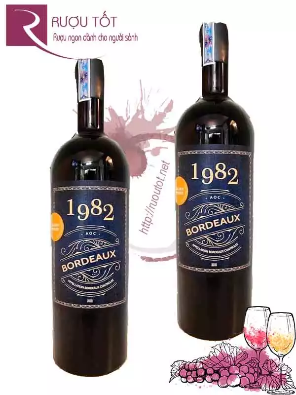 Vang Pháp 1982 Bordeaux AOC Đầu si Giá Tốt