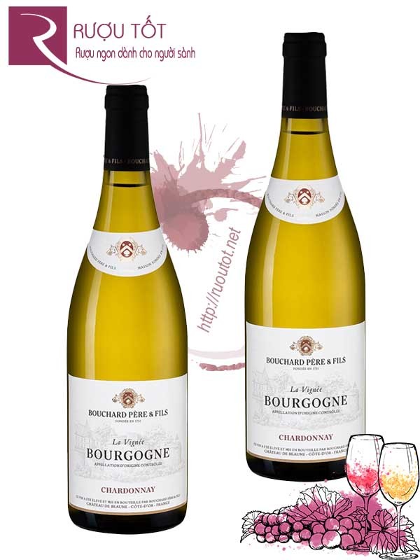 Vang Pháp Bourgogne Chardonnay La Vignee Bouchard Pere et Fils