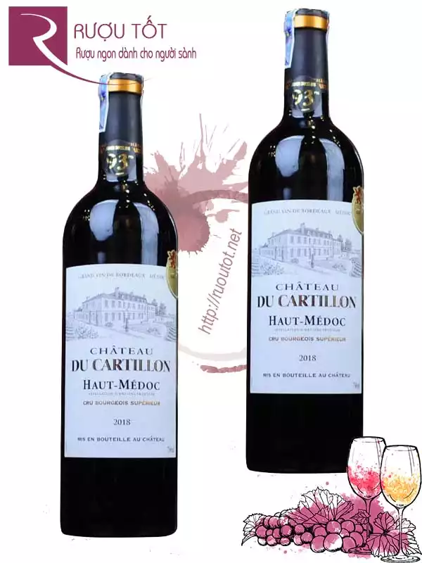 Vang Pháp Chateau du Cartillon Haut Medoc 2018