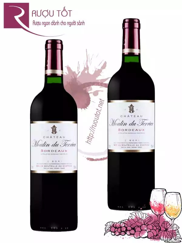 Vang Pháp Chateau Moulin Du Terrier Bordeaux Rouge Hảo hạng