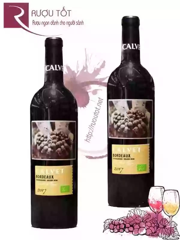 Vang Pháp Calvet Bordeaux Fueille de Vigne Organic wine