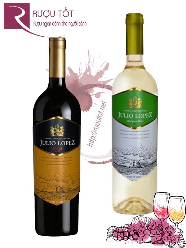 Rượu Vang Julio Lopez (Đỏ - Trắng)