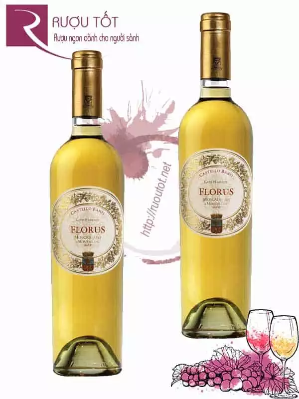 Vang ý Castello Banfi Florus Late Harvest 50Cl Thượng hạng