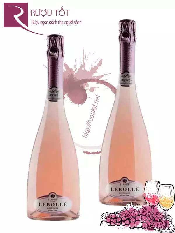 Vang Nổ Ý Lebolle Pinot Noir Rose Thượng Hạng