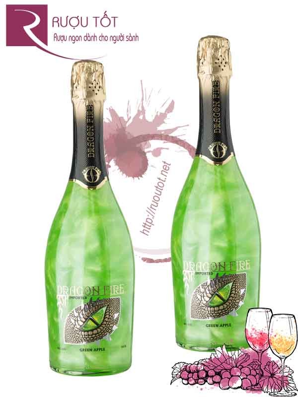Rượu Vang Nổ Dragon Fire Green Apple Cao Cấp