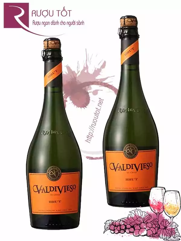 Vang Chile Valdivieso Sparkling Brut Giá rẻ