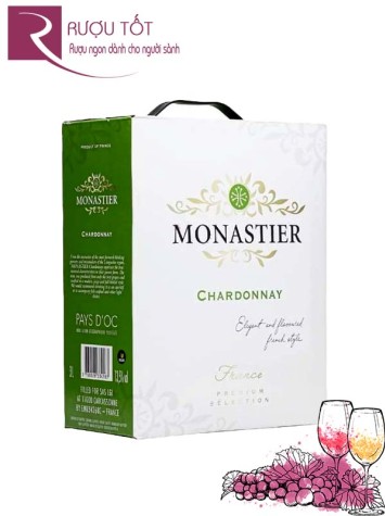 Vang Pháp Monastier Chardonnay France Premium 3L
