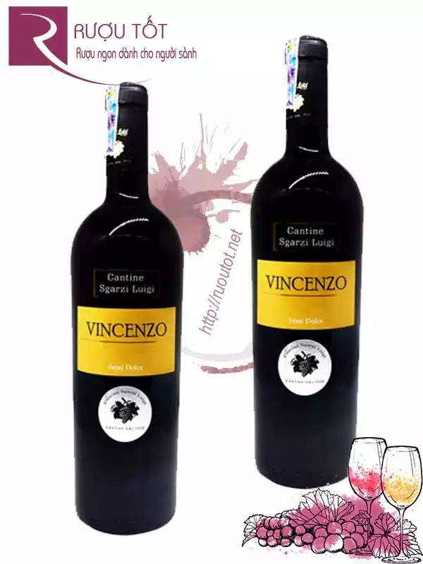 Vang Ý Vincenzo Cantine Sgarzi Luigi Rosso IGT Puglia Hảo hạng