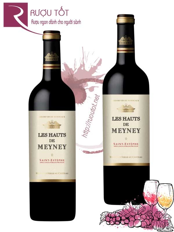 Rượu Vang Les Hauts de Meyney Saint Estephe Chính Hãng