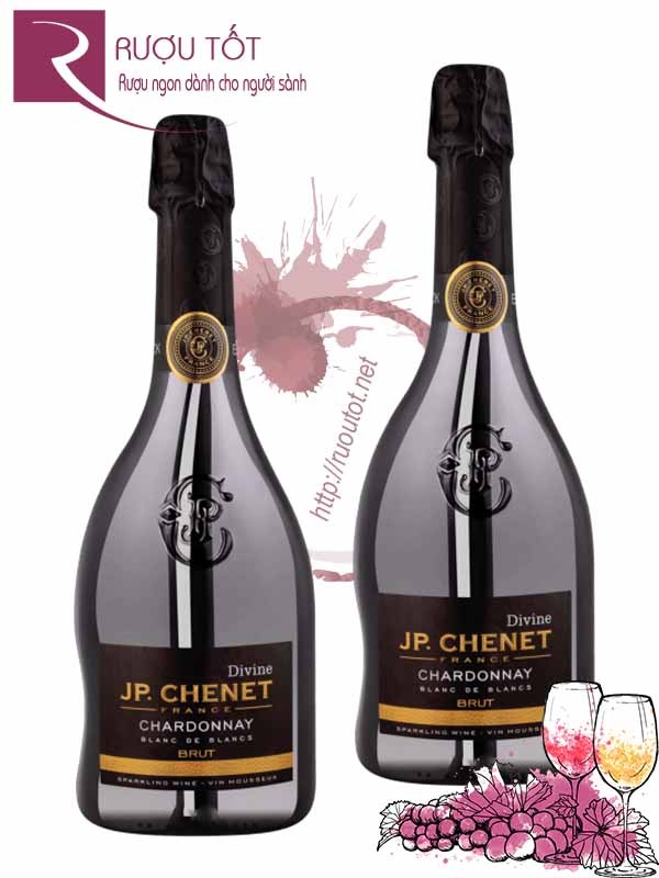 Rượu Vang Nổ JP Chenet Divine Chardonnay Blanc de Blancs Brut