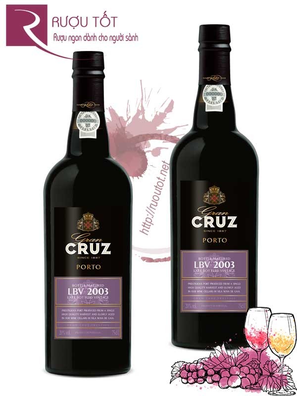 Rượu Vang Porto Cruz LBV 2001 Chính Hãng