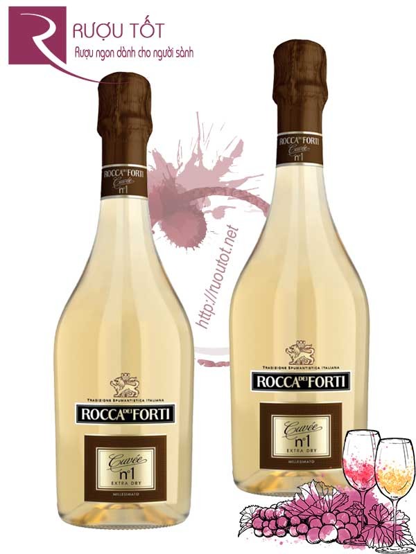Rượu Vang Rocca Dei Forti Cuvee No 1 Extra Dry Cao Cấp