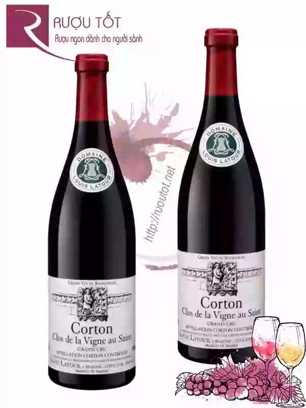 Rượu Vang Corton Clos De La Vigne Au Saint Louis Latour Grand Cru Cao Cấp