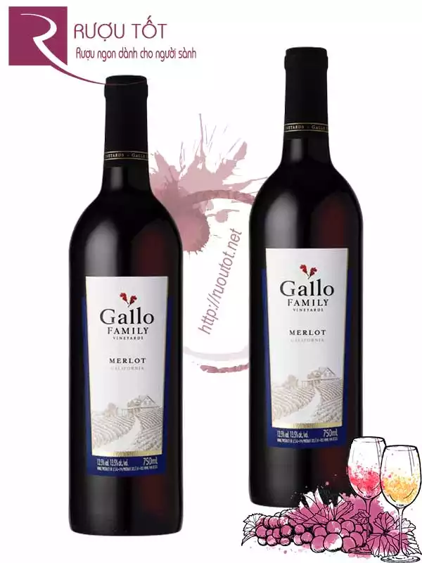 Rượu Vang Gallo Family Vineyards Varietal Merlot