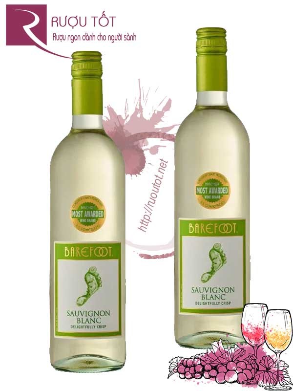 Rượu Vang Barefoot Varietal Sauvignon Blanc Cao Cấp