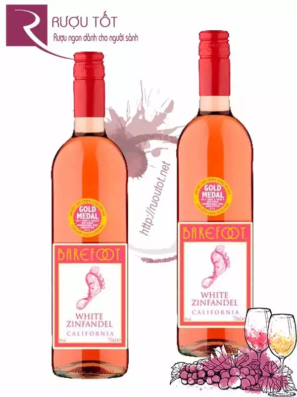 Rượu Vang Barefoot Varietal White Zinfandel Cao Cấp