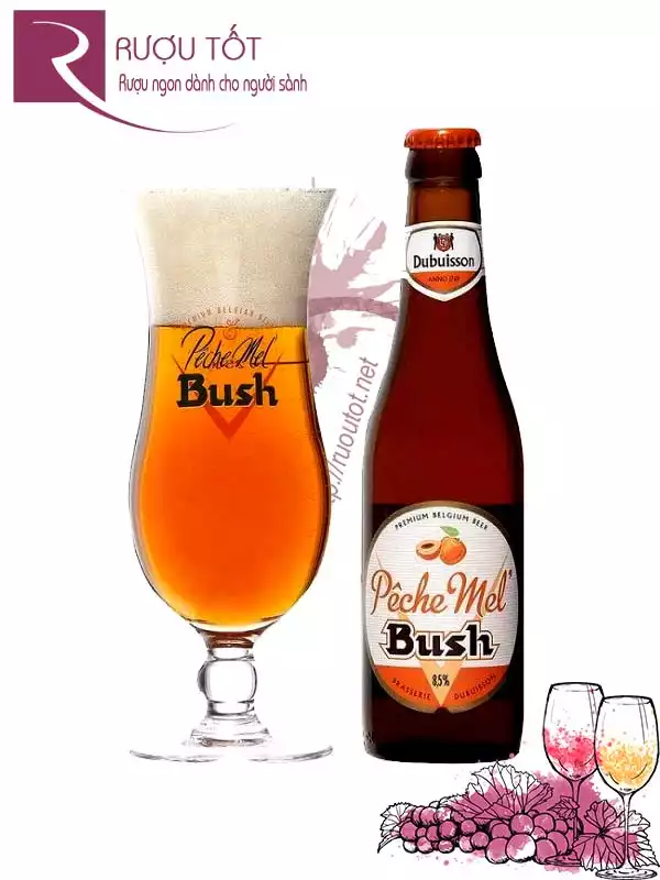 Bia Pêche Mel Bush 330ml Hảo hạng