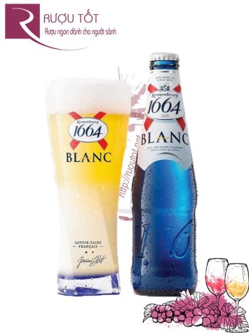Bia 1664 Kronenbourg Blanc 5% Nhập khẩu Pháp Hảo hạng