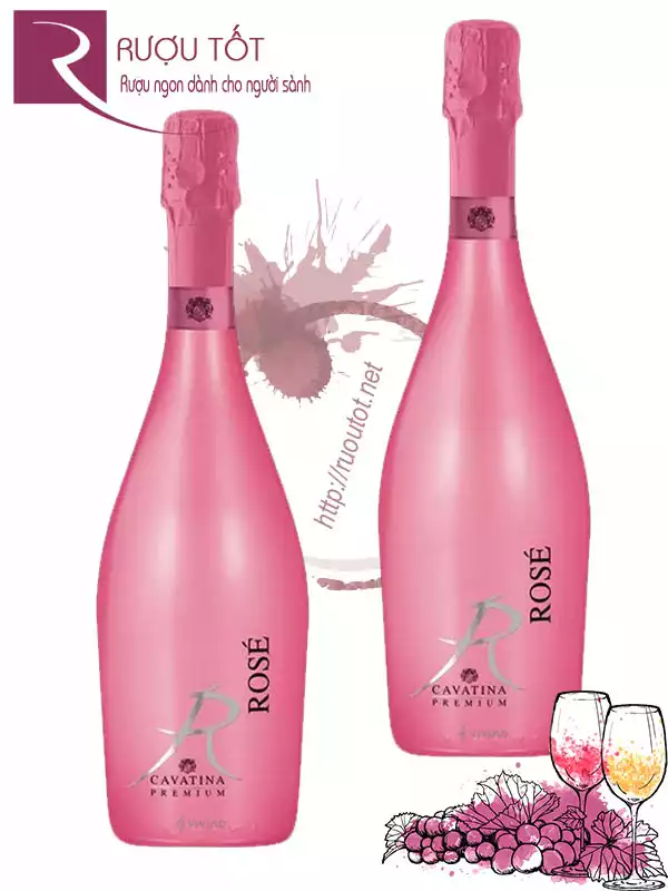 Rượu vang Cavatina Moscato Rose