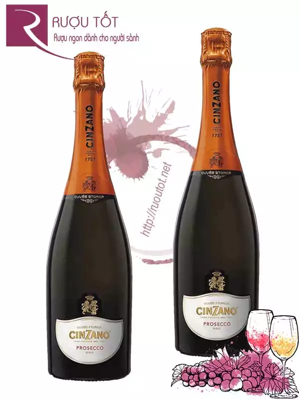 Rượu Prosecco Cinzano DOC Nhập khẩu chính hãng