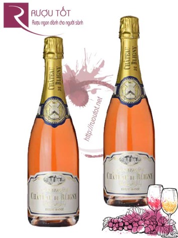 Rượu vang Pháp Champagne Chateau de Bligny Brut Rose