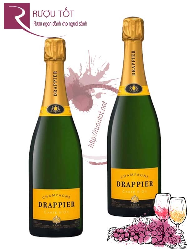 Rượu vang Pháp Champagne Drappier Brut Carte d'Or Hảo hạng