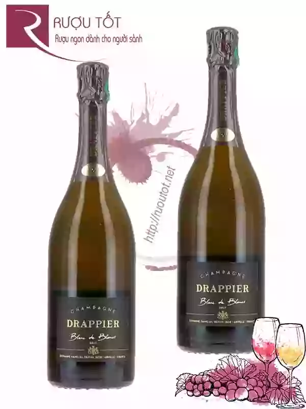 Rượu vang Pháp Champagne Drappier Blanc de Blancs Giá tốt