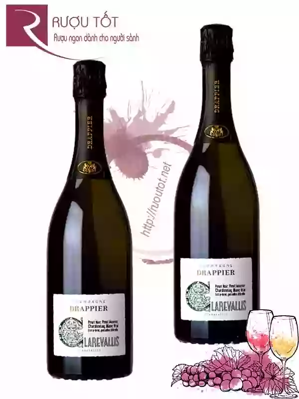 Rượu vang Pháp Champagne Drappier Clarevallis Extra Brut Chính hãng