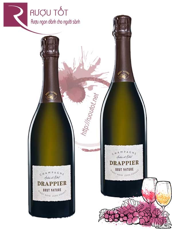 Rượu vang Pháp Champagne Drappier Brut Nature Zero Dosage