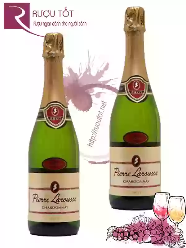 Rượu Vang Nổ Pierre Larousse Chardonnay Brut