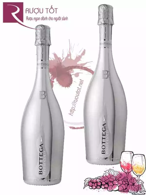 Vang nổ Bottega White Gold Prosecco Chính hãng