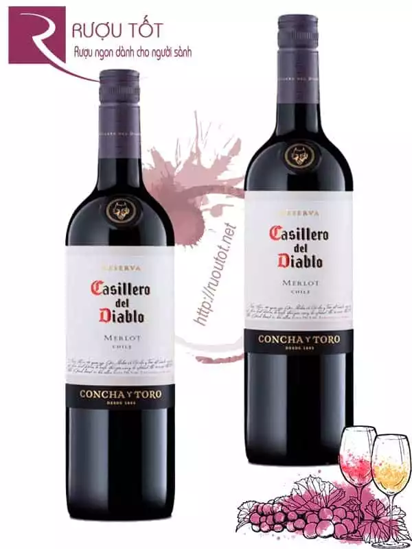 Vang Chile Casillero Del Diablo Merlot Concha Y Toro Cao cấp