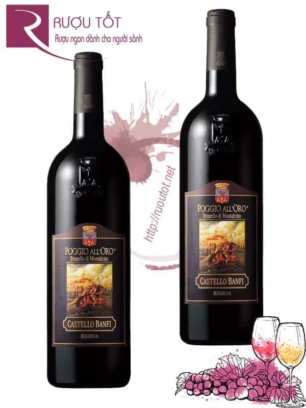Rượu vang Ý Poggio All Oro Brunello di Montalcino Thượng hạng