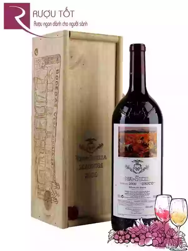 Rượu vang Vega Sicilia Unico Magnum 1.5 lít Thượng hạng