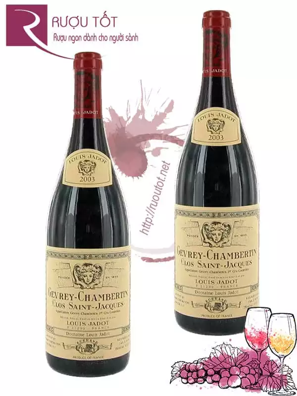 Vang Pháp Gevrey Chambertin Clos Saint Jacques Louis Jadot Cao cấp