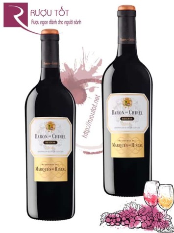 Rượu vang Baron de Chirel Marques de Riscal Rioja Thượng hạng