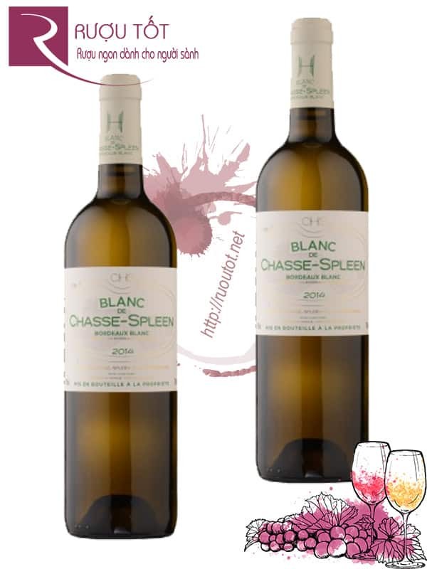 Vang Pháp Blanc de Chasse Spleen Bordeaux Blanc Hảo hạng