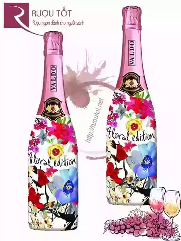 Rượu Vang Nổ Floral Edition Prosecco Valdo