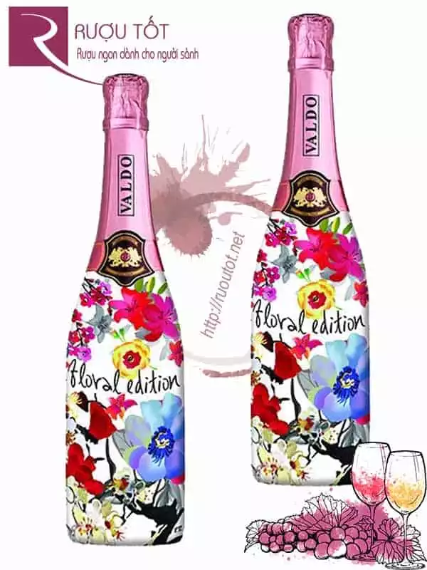 Rượu Vang Nổ Floral Edition Prosecco Valdo