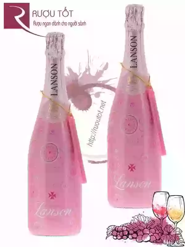 Rượu Champagne Pháp Lanson Rose Label Thượng hạng