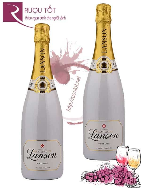 Rượu Champagne Lanson White Label Dry Sec