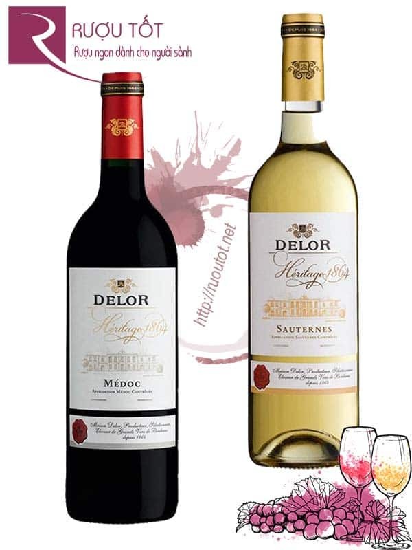 Vang Pháp Delor Heritage 1864 Bordeaux (Red – White)