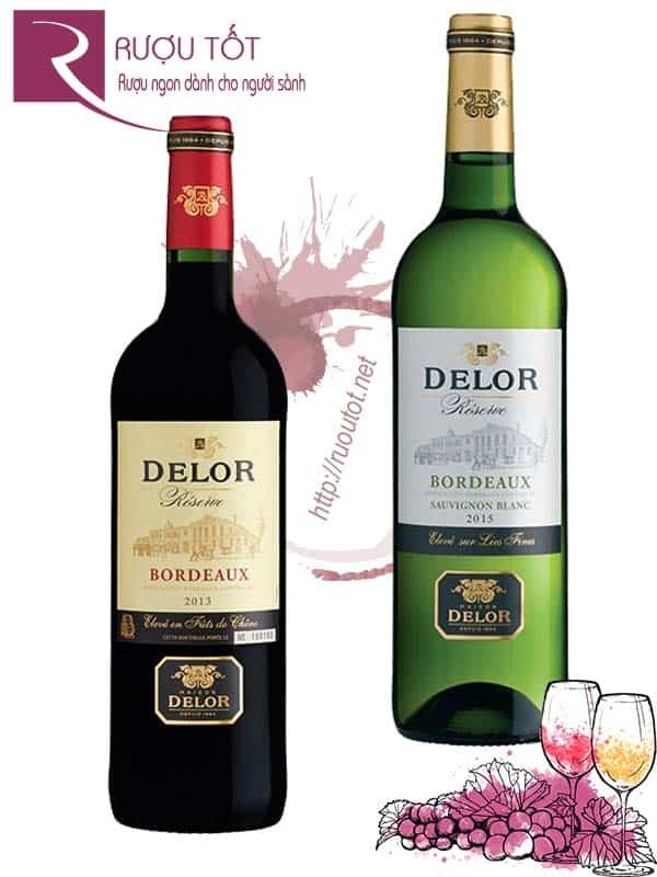 Vang Pháp Delor Reserve Bordeaux (Red – White) Thượng hạng