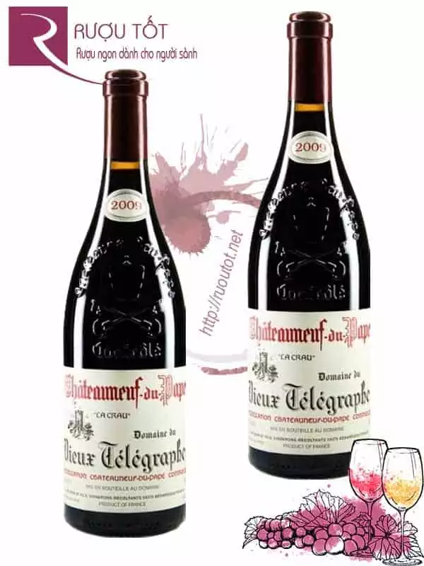 Vang Pháp Domaine du Vieux Telegraphe La Crau Chateauneuf du Pape