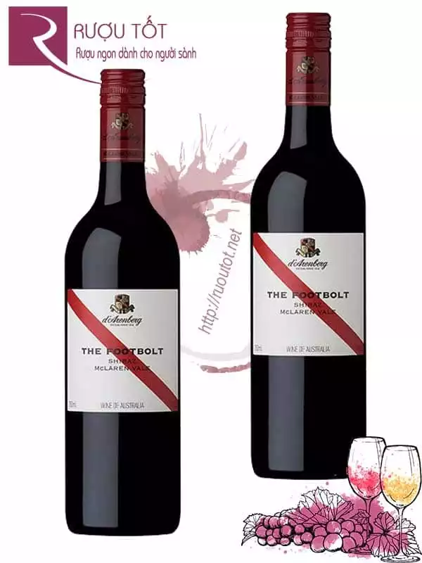 Rượu vang The Footbolt DArenberg Shiraz Thượng hạng