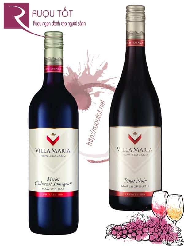 Rượu Vang Villa Maria Private Bin Pinot Noir - Merlot Cabernet Sauvignon Thượng hạng